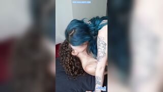 We fuck with our dildo when our roommate is away - Lesbienne Française Québécoise baise hard