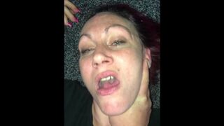 Naughty friend blowjob and face fuck POV