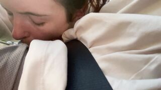 Road head from hot young MILF (full vid on onlyfans)