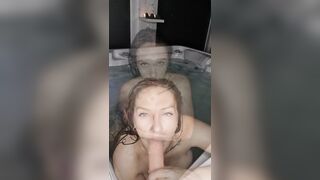 brunette slut wants to fuck with you in the jacuzzi