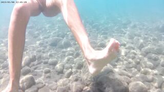 Underwater masturbation voyeur spy exhibitionist girlfriend