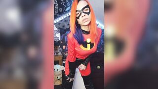 Mrs. Incredible Cums In Suit