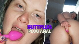 Mon plug anal rose - Je me mets un plug pour toi