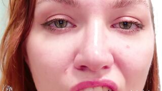 Look in my eyes and cum with me! My face close up,ASMR durty talk, enchanting eyes show my orgasm.