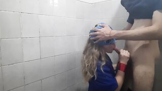 Milf Nurse in the Hospital Bathroom ANAL and BLOWJOB