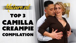 MatureNL - Camilla Creampie Top 3 Compilation