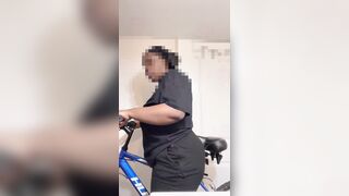 NAUGHTY Cyclist Preps For A Bike RIDE