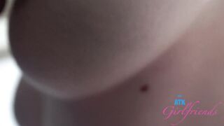 Naughty girl Kitty Cam gives a footjob, blowjob and takes cock deep GFE POV