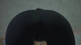 Blowjob Sounds and Pussy In Leggings Close Up