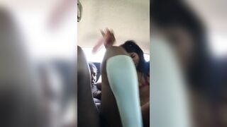 I suck dildo and make hot video with my friend in the car.