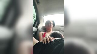 I give my girlfriend oral sex on the way home