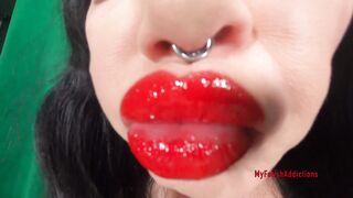 Forked Tongue & Glossy Lips by Sinstress