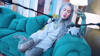 Tattoo Model Pornstar Anuskatzz talks about jelousy ASMR Youtube channel: ASMRkatz SFW inked hippie